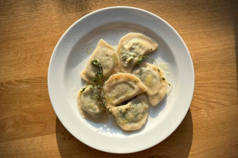 Pierogi ze szpinakiem